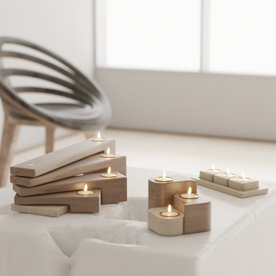 Modern candle ornaments