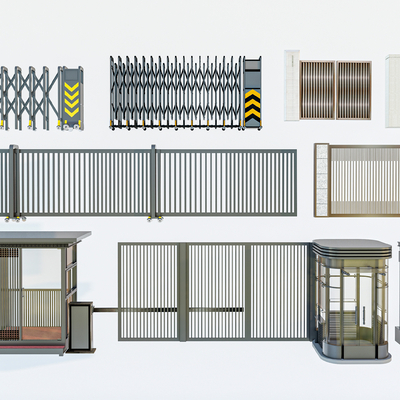 Modern access control retractable door