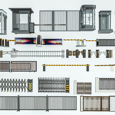 Modern access control retractable door