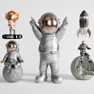 Modern Astronaut Sculpture Ornaments