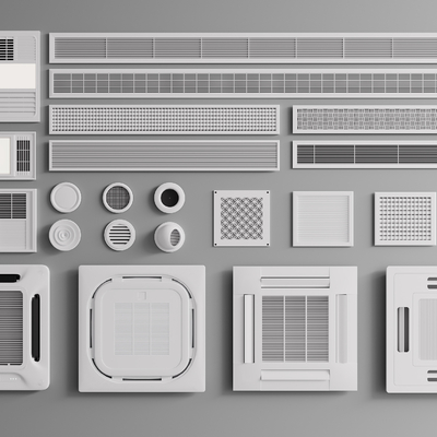 Modern central air conditioning outlet