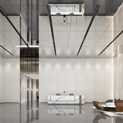 Modern Office Building Lobby