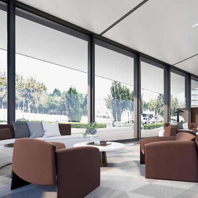 Modern Hotel Lobby Sitting Area