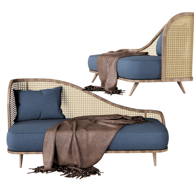 Nordic Rattan Chaise