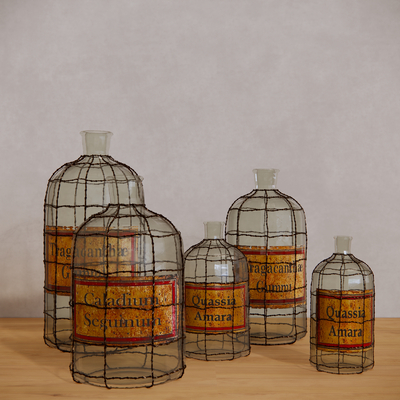 European-style retro glass jar ornaments