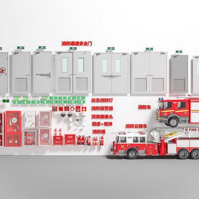 modern fire truck fire door fire fighting equipment