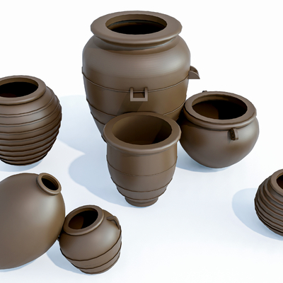 Modern clay pot