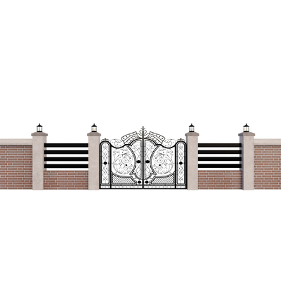 European-style fence gate