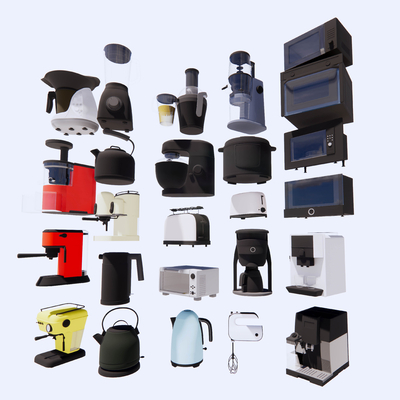 Microwave oven wall breaker kettle