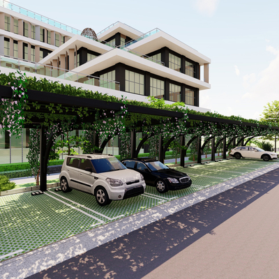 Modern Outdoor Parking Shed Canopy