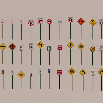 modern traffic sign system