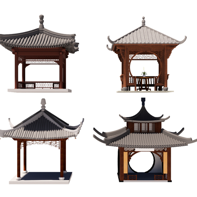 Chinese-style ancient pavilion