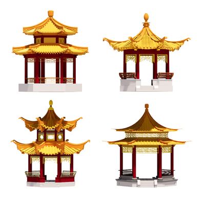 Chinese-style ancient pavilion