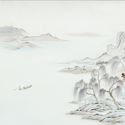 Chinese landscape painting wallpaper