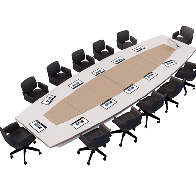 Modern Conference Table and Chair