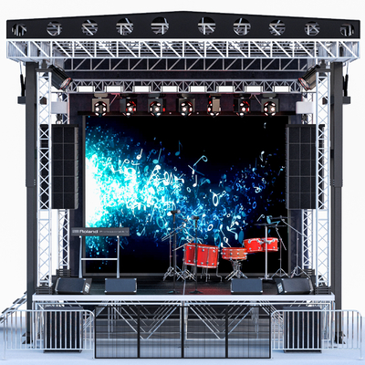 Modern Music Concert Stage