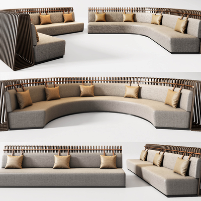 Modern Curved Booth Sofa