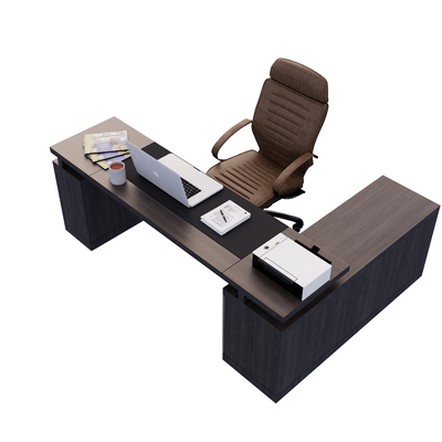 Modern office desks and chairs