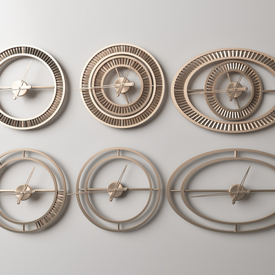 Modern Metal Wall Clock