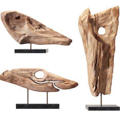 Quiet Wind Wood Carving Sculpture Ornaments