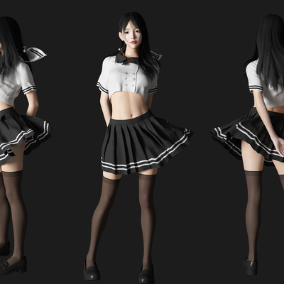 modern jk uniform beauty figure