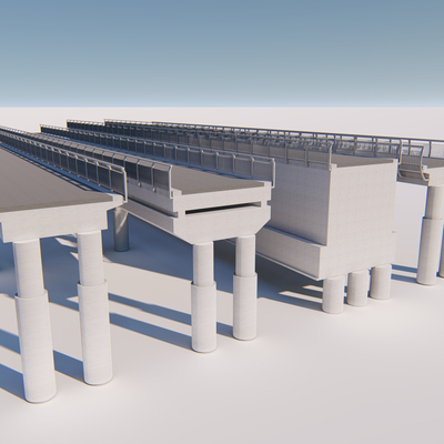 modern elevated highway