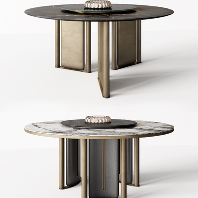 Minotti modern marble dining table