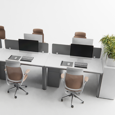 Modern Staff Office Desk and Chair