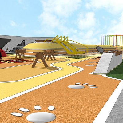 Modern Children's Activity Playground