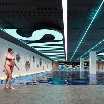 Modern indoor Natatorium