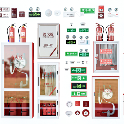 Modern fire hydrant escape door fire lighting