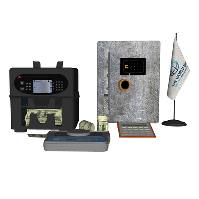 Modern safe money detector combination