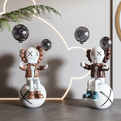 Modern KAWS Tide Sculpture Ornaments