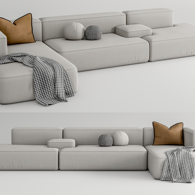 Poliform modern multiplayer corner sofa