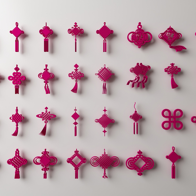 Neo-Chinese Style Chinese Bow Spring Festival Window Paper-cut