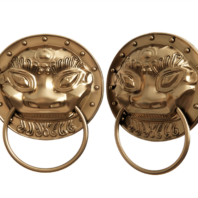 Neo-Chinese Style Door Handle Beast Head Door Handle