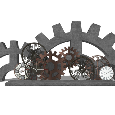 Industrial Wind Gear Sculpture