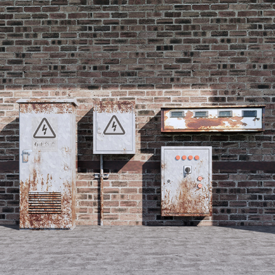 Industrial wind old electric box electric meter