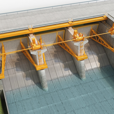 modern hydropower station sluice gate