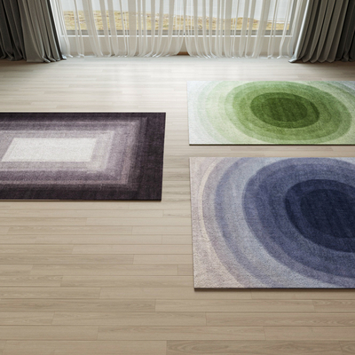 Minotti modern square fabric carpet