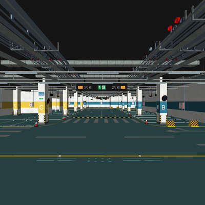 Modern Parking Underground Garage