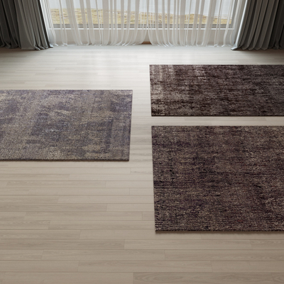 Minotti modern square fabric carpet