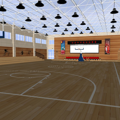 modern basketball hall