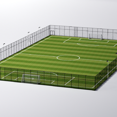 Modern open-air football field