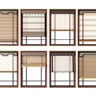 Chinese-style blinds