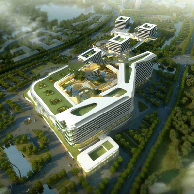 Bird's-eye view planning of modern hospital