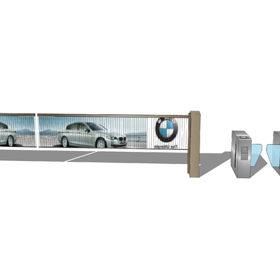 modern vehicle barrier pedestrian barrier u model