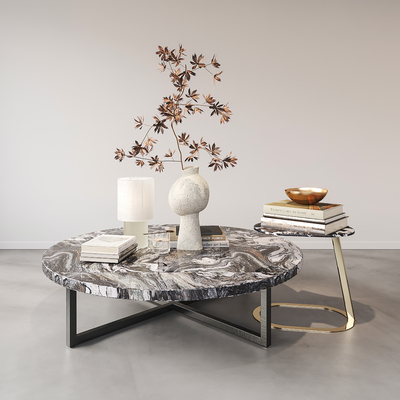 Minotti modern marble coffee table