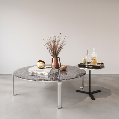 Minotti modern marble coffee table