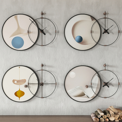 Modern round wall clock